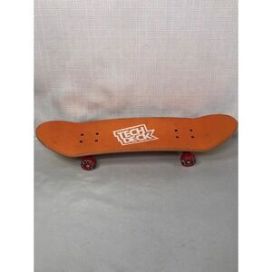 Tech Deck Myles Willard Fingerboard Orange Grip Tape Red Wheels Skateboard Toy
